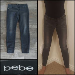 Bebe black faded Skinny Jeans Mid-rise size 30